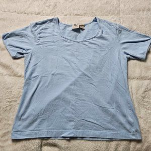 Vintage Northwest Blue Casuals Stretch Light Blue Short Sleeve Shirt XL